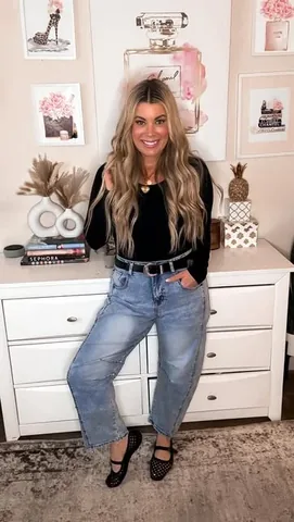 starrjoyblog Instagram post about Jean style evolution