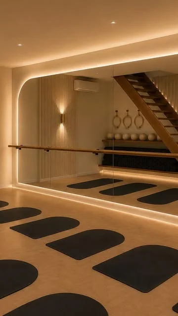 stephelswood Instagram post about Pilates studio renovation