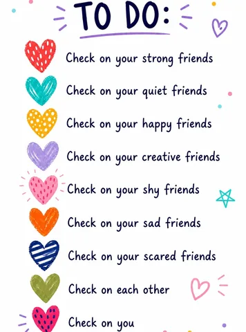 story.of.the.mind Instagram post about Checking in on others
