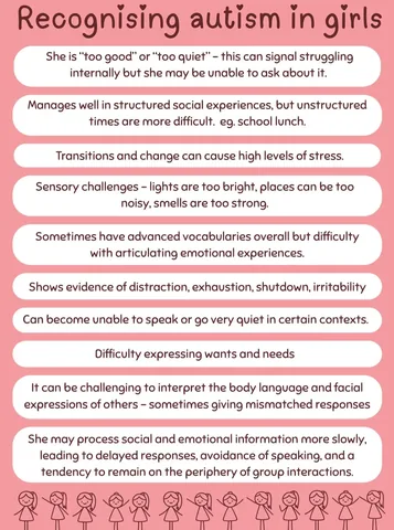 story.of.the.mind Instagram post about Autism in girls