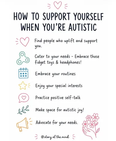 story.of.the.mind Instagram post about Autism and mental health