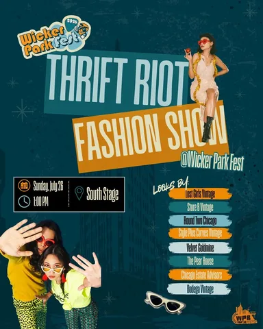 stylepluscurves Instagram post about Thrift Riot Fashion Show