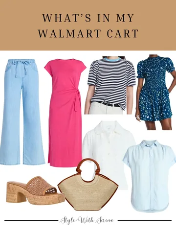 stylewithserena Instagram post about Walmart fashion