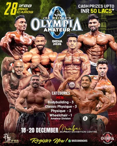 suhaskhamkar Instagram post about Bodybuilding competition announcement