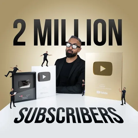 supersaf Instagram post about YouTube milestone