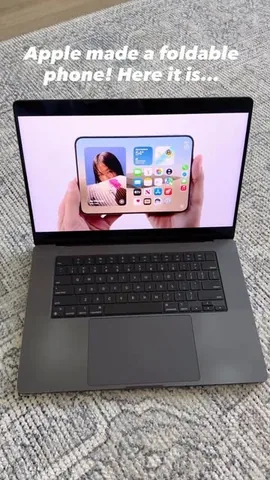 superscientific Instagram post about IPhone Duo foldable phone