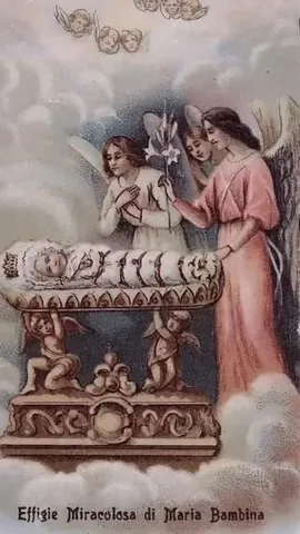 sweetcatholiclife Instagram post about Vision of the infant Mary