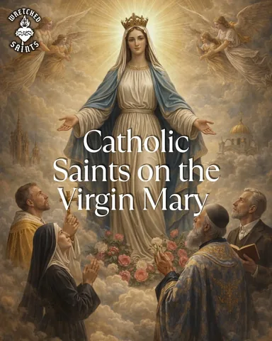 sweetcatholiclife Instagram post about Catholic saints on the Virgin Mary