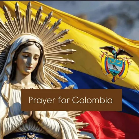 sweetcatholiclife Instagram post about Prayer for Colombia after an earthquake