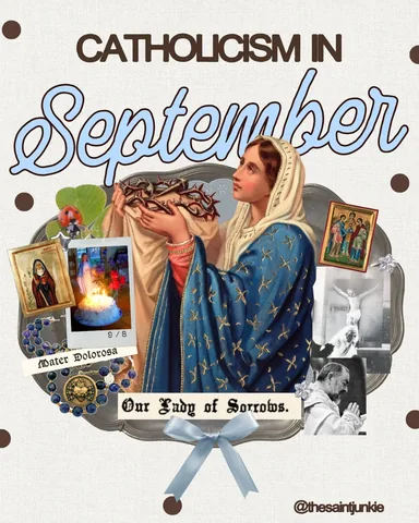 sweetcatholiclife Instagram post about Catholic devotional guide for September