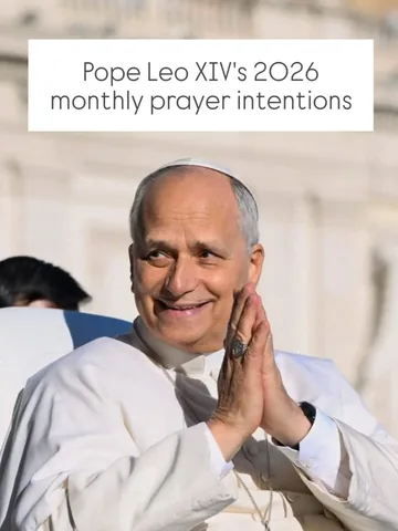 sweetcatholiclife Instagram post about Pope Leo’s monthly prayer intentions