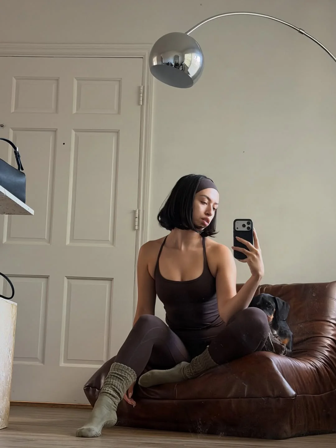 swellmichelle Instagram post about Home workouts