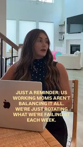 taralynnn Instagram post about Working motherhood