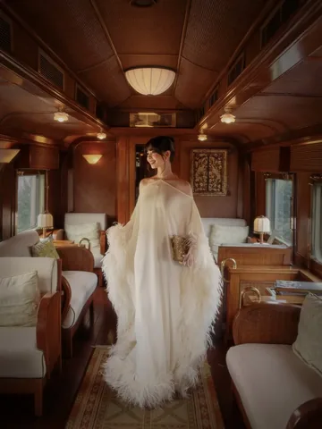 taramilktea Instagram post about Luxury rail travel