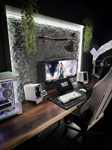 tatteddadtech Instagram post about Gaming room décor