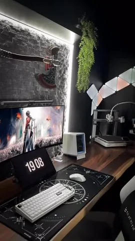 tatteddadtech Instagram post about Workspace reorganization