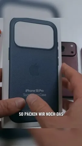 technikfaultier Instagram post about IPhone 18 Pro TechWoven Case