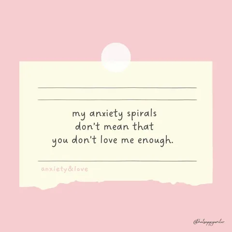 thatsappywriter Instagram post about Anxiety and relationship interpretation
