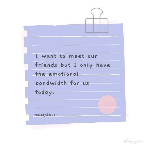 thatsappywriter Instagram post about Managing social capacity with anxiety