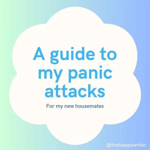 thatsappywriter Instagram post about Panic attack support guidance