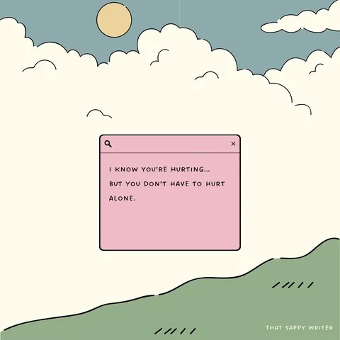 thatsappywriter Instagram post about Social connection during anxiety