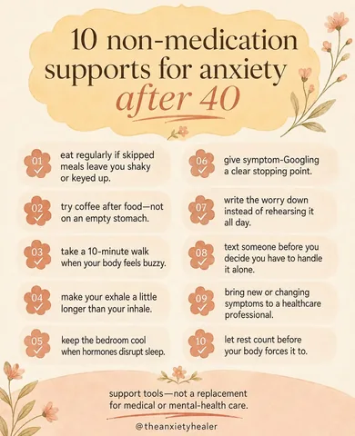 theanxietyhealer Instagram post about Anxiety after 40