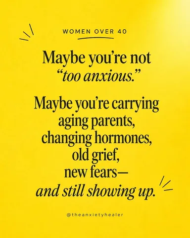 theanxietyhealer Instagram post about Midlife overwhelm