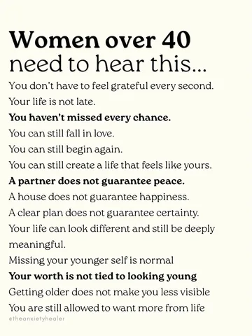 theanxietyhealer Instagram post about Midlife reinvention