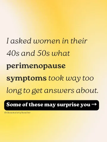 theanxietyhealer Instagram post about Perimenopause
