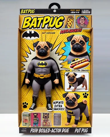 thebatmanpug Instagram post about Action figure