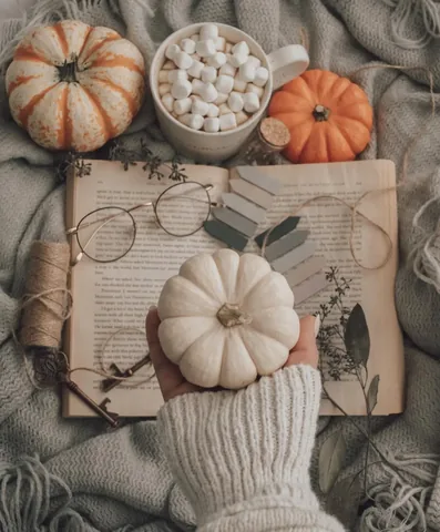 the.bookish.astronaut Instagram post about October and pumpkins