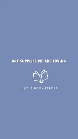 the.book.report Instagram post about Art supplies