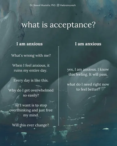 thebraincoach Instagram post about Acceptance