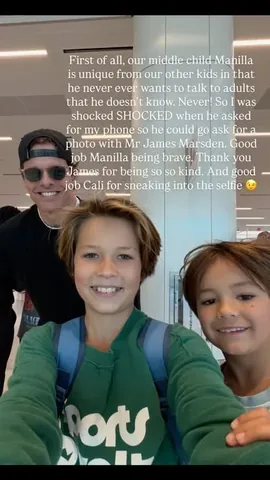 thebucketlistfamily Instagram post about Celebrity encounter during travel