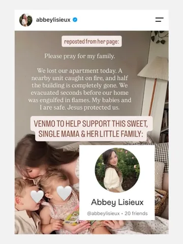 thecandidcatholic Instagram post about Charitable support