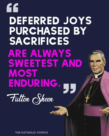 thecatholiccouple1 Instagram post about Fulton Sheen’s spirituality