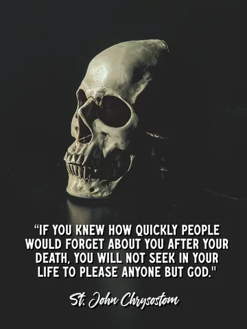 thecatholiccouple1 Instagram post about Memento mori