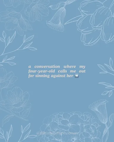 thecatholichypewoman Instagram post about Motherhood and imperfection
