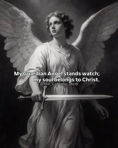 the_catholic_mom Instagram post about Guardian angel prayer