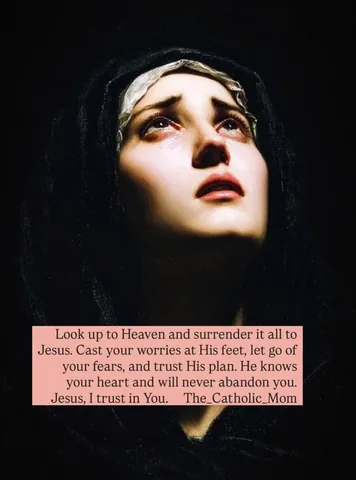 the_catholic_mom Instagram post about Surrender to God