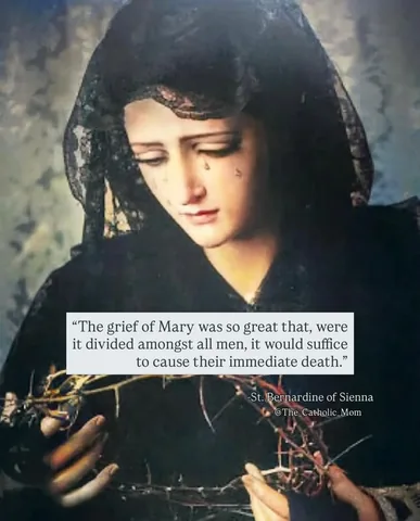the_catholic_mom Instagram post about Our Lady of Sorrows