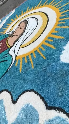 thecatholictraveler Instagram post about Infiorata floral art
