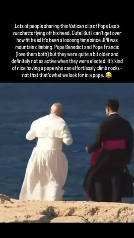 thecatholictraveler Instagram post about Pope Leo’s physical fitness