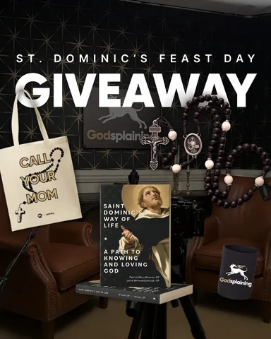 thecatholicwoodworker Instagram post about St. Dominic giveaway