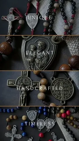 thecatholicwoodworker Instagram post about Handcrafted rosaries