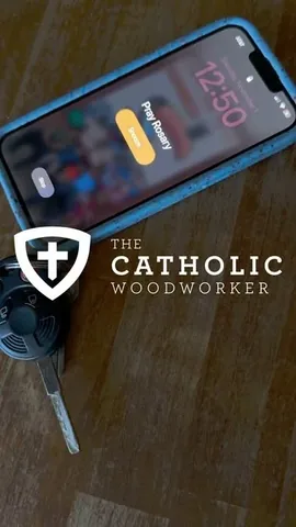 thecatholicwoodworker Instagram post about Rosary prayer