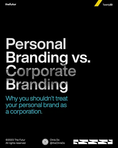 thechrisdo Instagram post about Personal branding