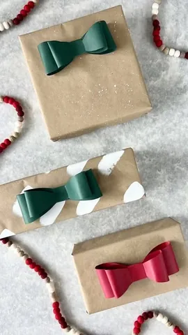 thecraftblog Instagram post about Paper gift bow tutorial