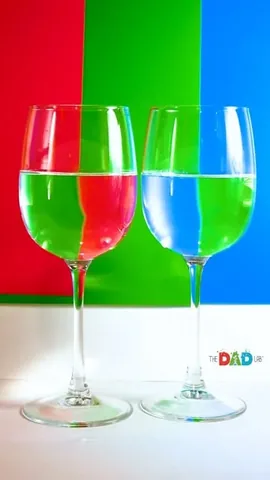 thedadlab Instagram post about Refraction experiment