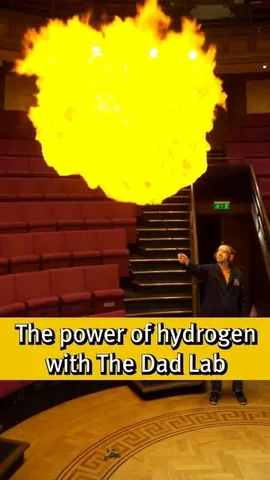 thedadlab Instagram post about Hydrogen balloon demonstrations